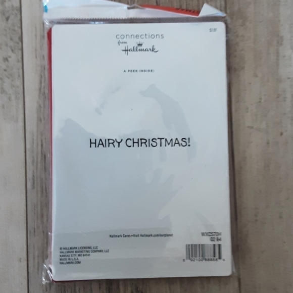 Christmas Cards set of 10 "Hairy Christmas" Santa Beard - Picture 2 of 2